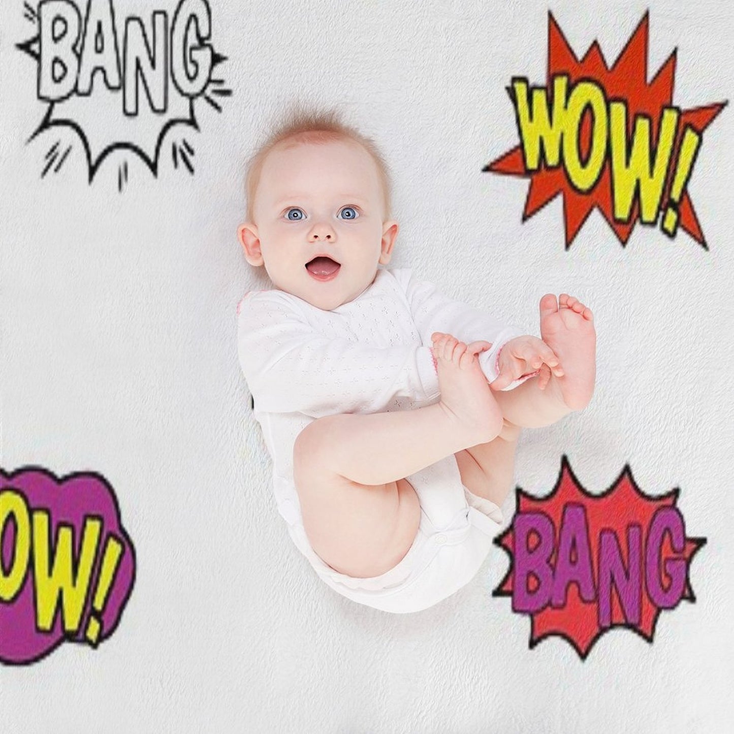 Pop Art Comic Book Style - LBC Throw Blanket