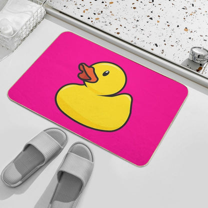 Rubber Duck in Hot Pink Bath Mat