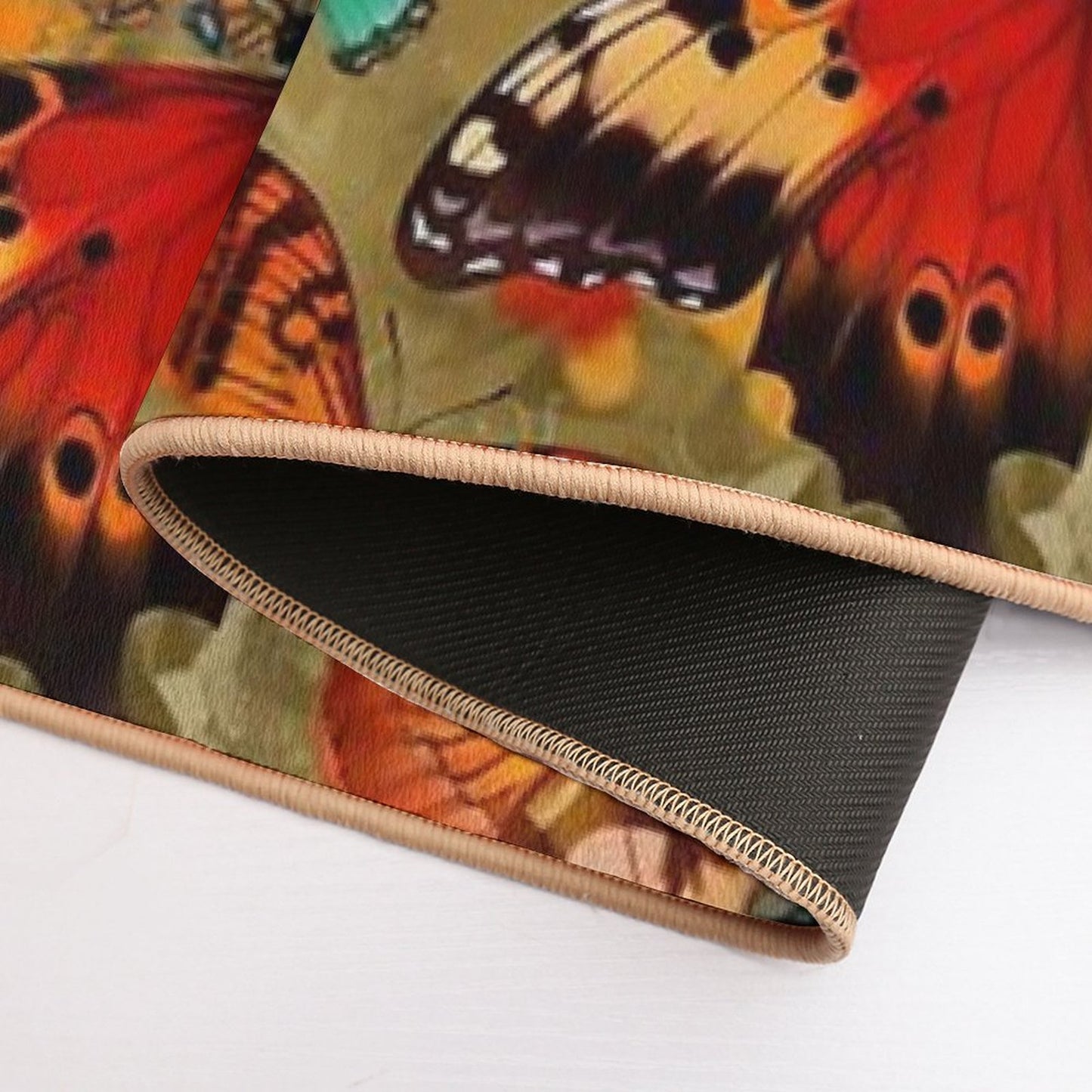 Embrace The Beauty of Bold Colors with Butterfly Prints Bath Mat