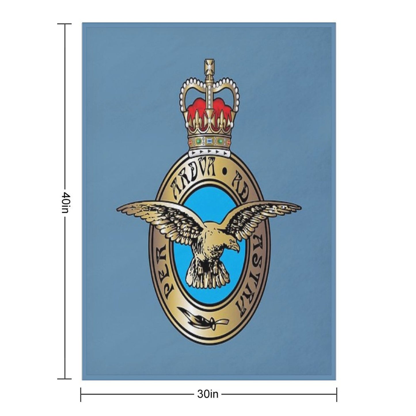 Royal Air Force Badge Throw Blanket