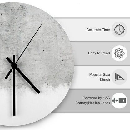 Concrete Wall Clock