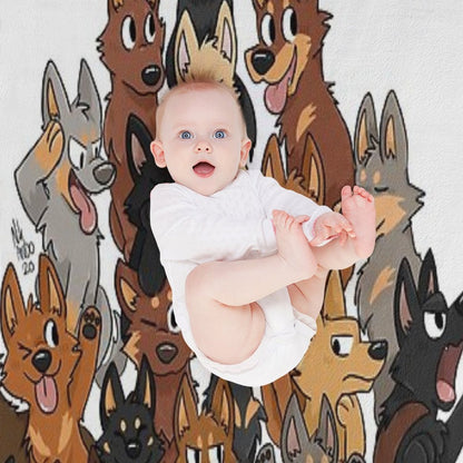 Kelpie Pile Throw Blanket