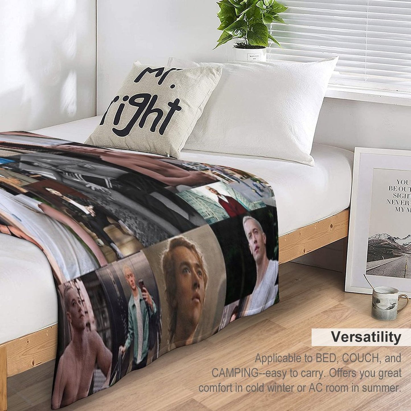 Tom Blyth Coriolanus Snow Throw Blanket