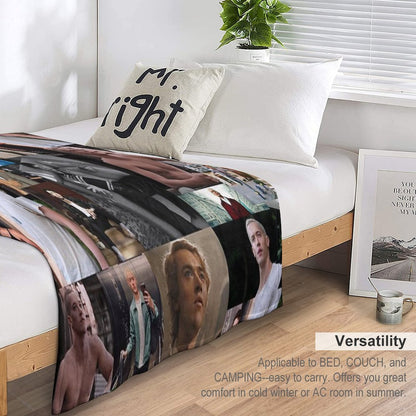 Tom Blyth Coriolanus Snow Throw Blanket