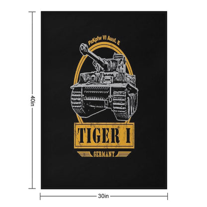 Tiger I - WW2 German Tank Throw Blanket