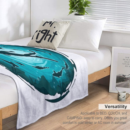 Scuba Diver Throw Blanket