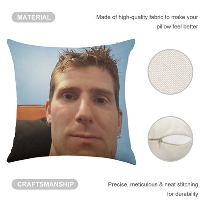 Linus Tech Tips Linen Throw Pillow Cover