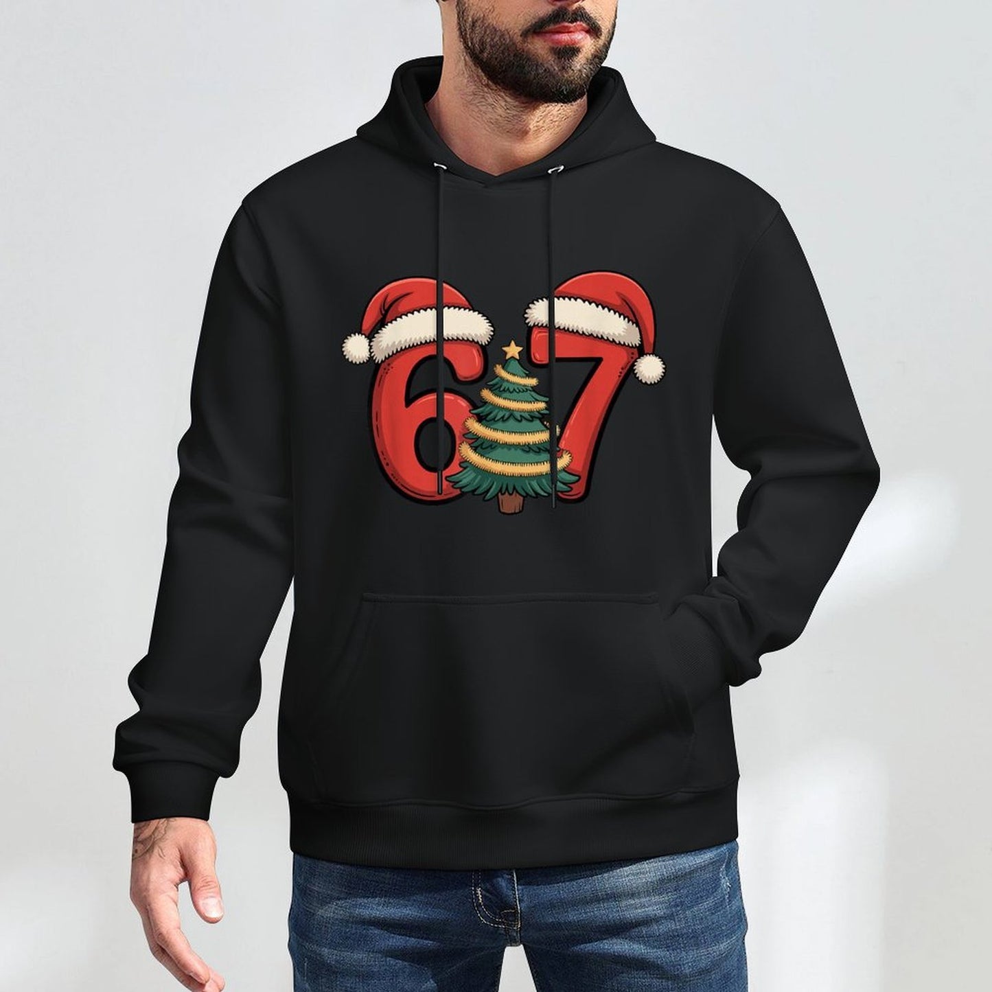 Funny Christmas 6 7 Meme Six Seven Meme Xmas Kidsns Layering Staple Hoodie