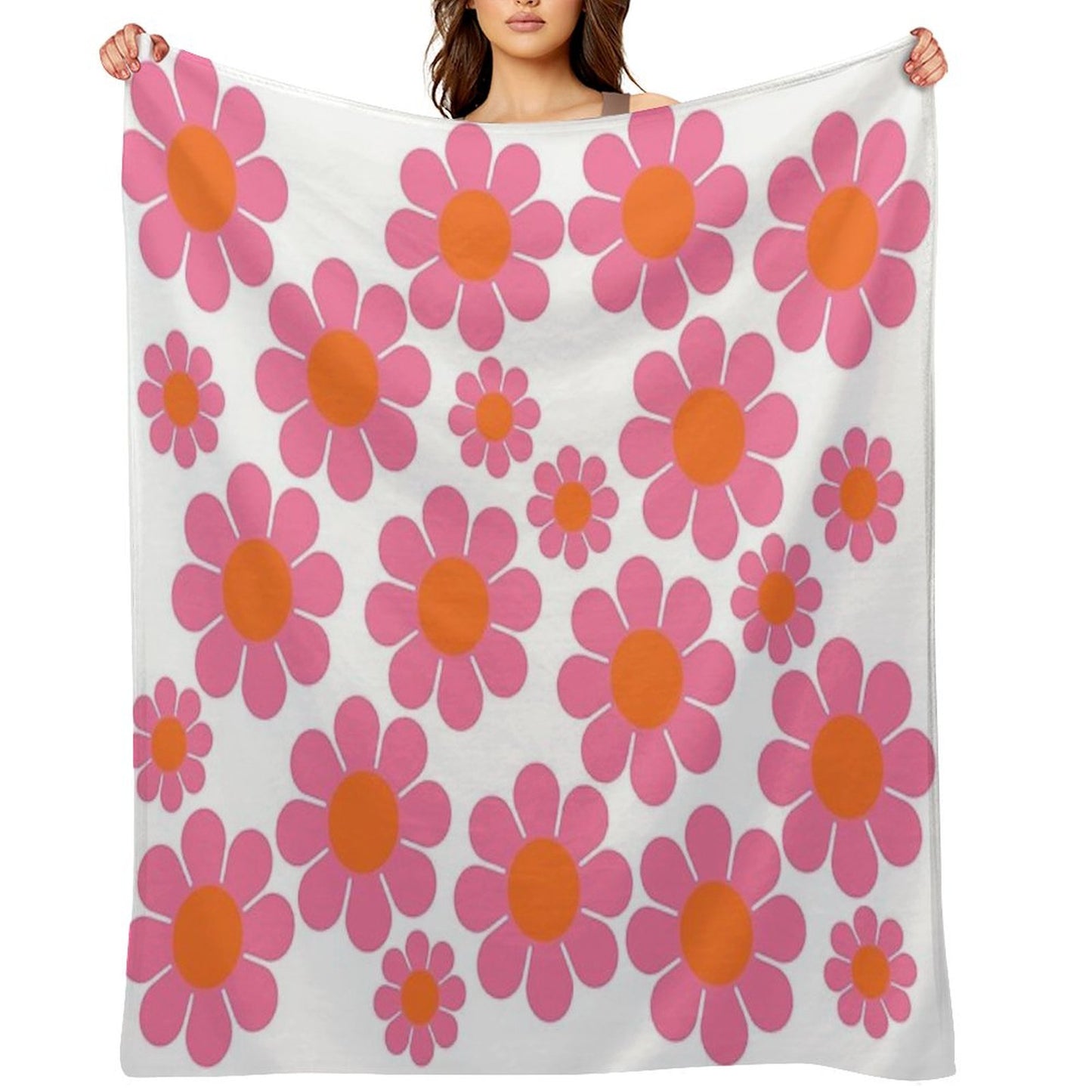 Koryn's Custom Flower Pattern 1 Throw Blanket