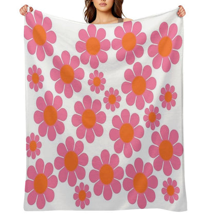 Koryn's Custom Flower Pattern 1 Throw Blanket
