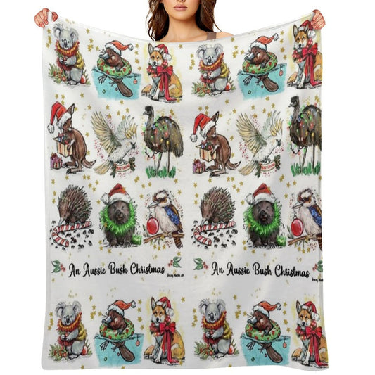 An Aussie Bush Christmas Throw Blanket