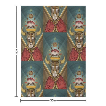 Hell Lotus Throw Blanket