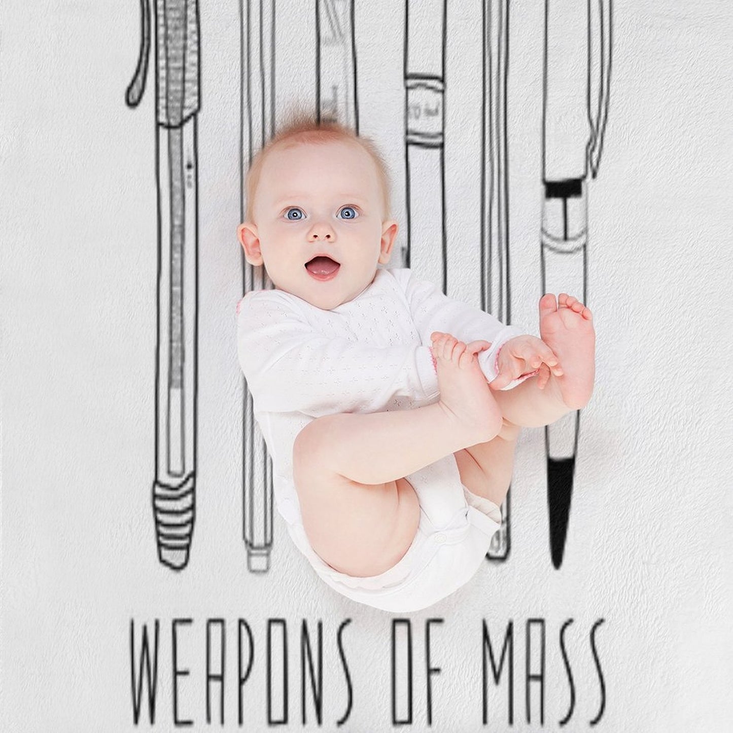 Weapons Of Mass Creation Throw Blanket