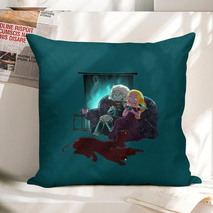 Cozy Winter Night Linen Throw Pillow Cover