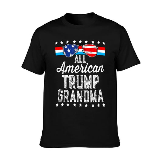 All American Trump Grandma American Flag Sunglasses Trump T-Shirt
