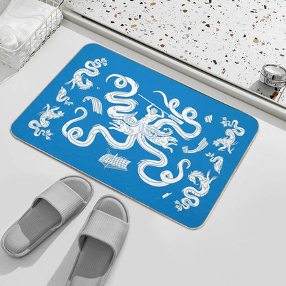 Scylla Mosaic - Blue Bath Mat