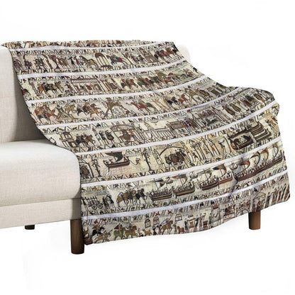 THE BAYEUX TAPESTRY Throw Blanket