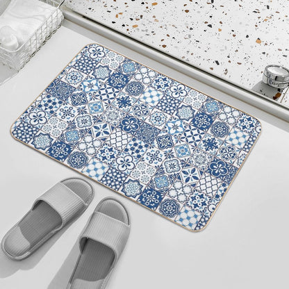 Portuguese Azulejos Bath Mat