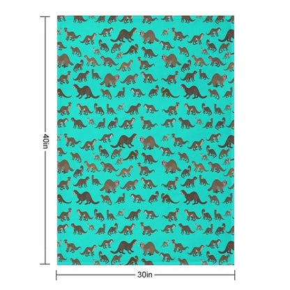 Know Your Otters Throw Blanket