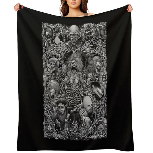 Roots Skull Throw Blanket