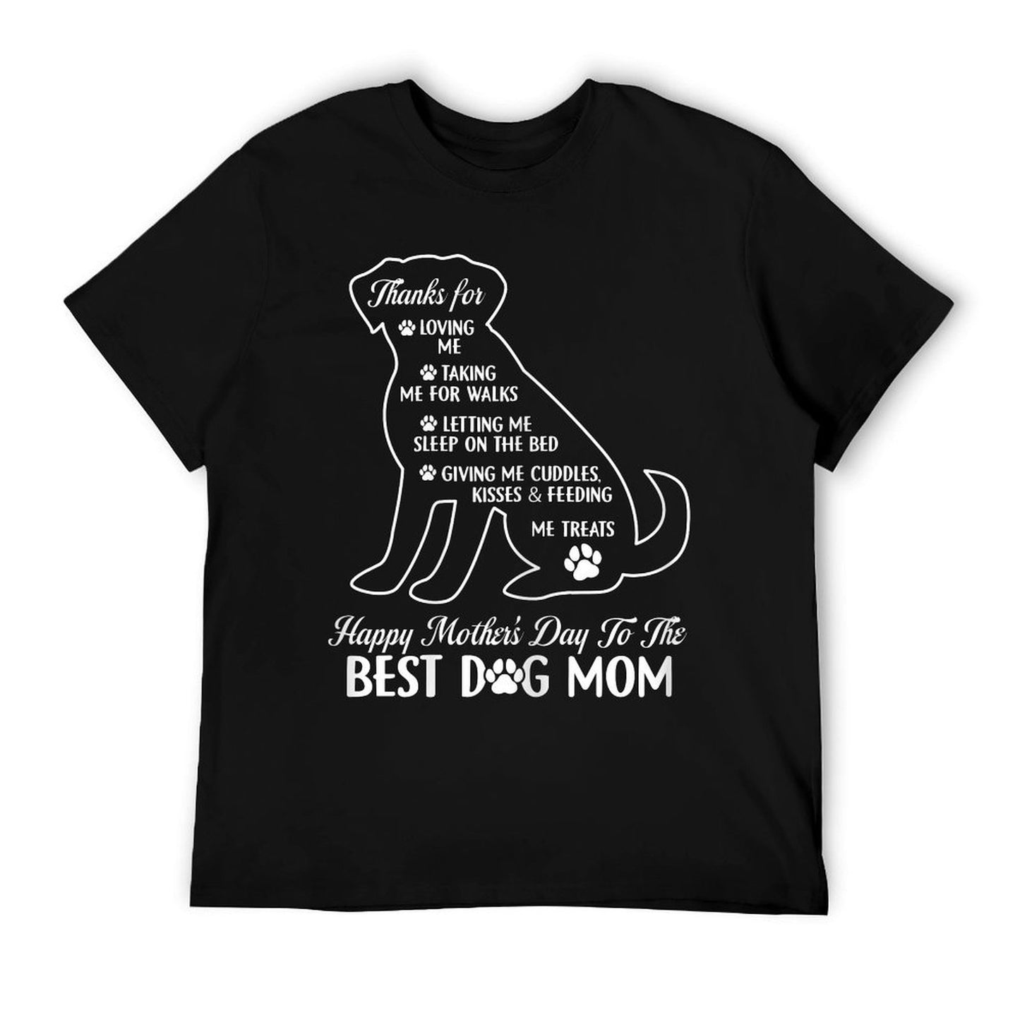 Happy Mother&#39;s Day To The Best Dog Mom Mothers Day Dog Lover T-Shirt