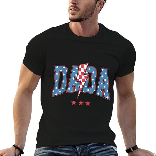 Mama Dada Mini 4th of July American Family Matchings  Cotton T-Shirt