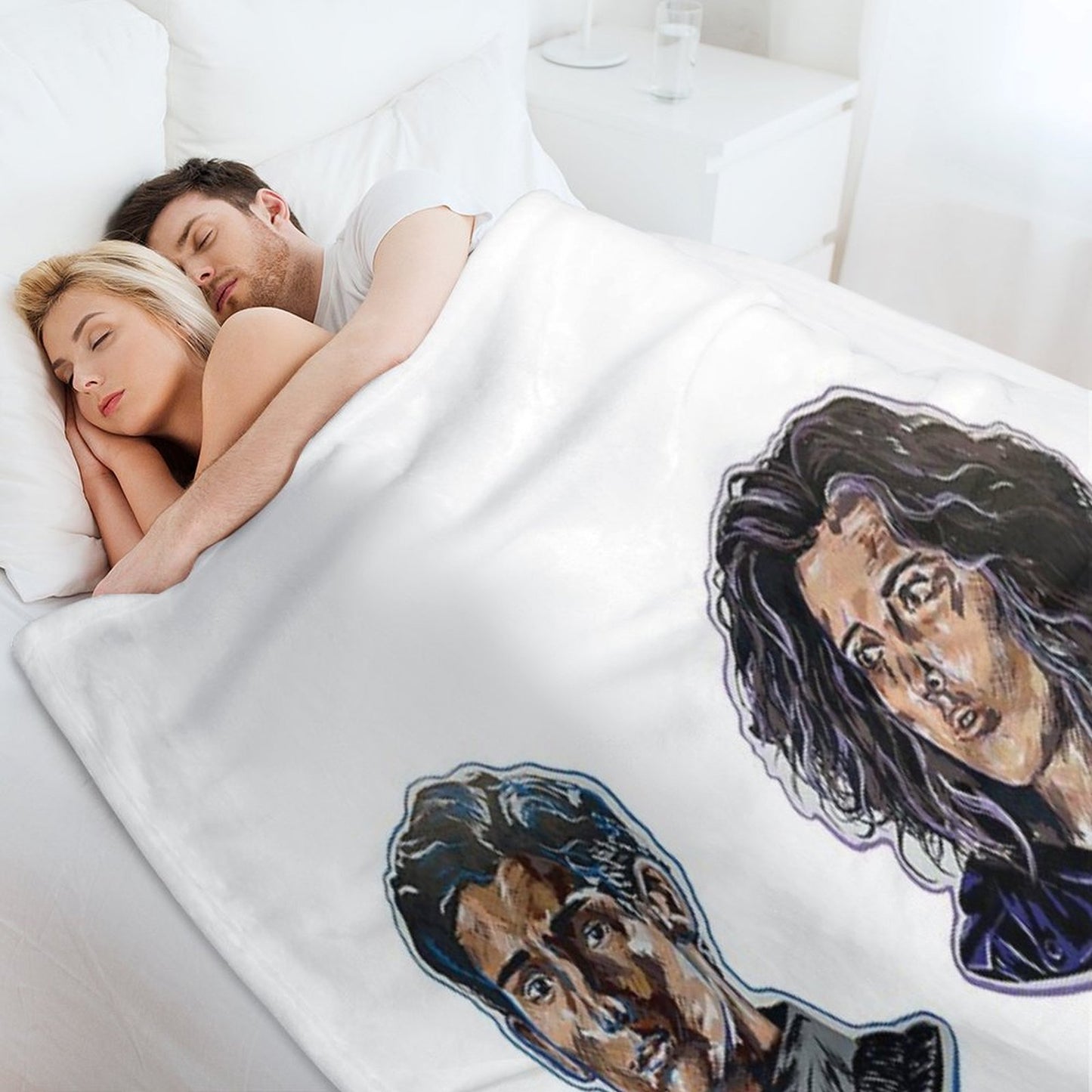 Bruce Wayne And Selina Kyle Throw Blanket