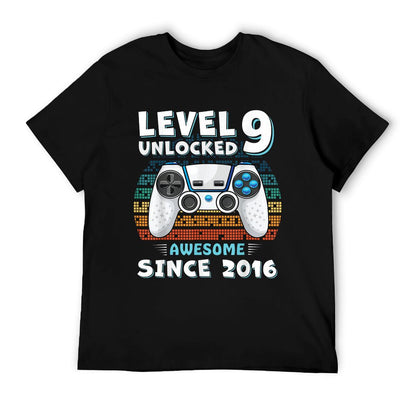 9 Year Old BDay Decorations Son Boy 9yr 2016 9th Birthday T-Shirt
