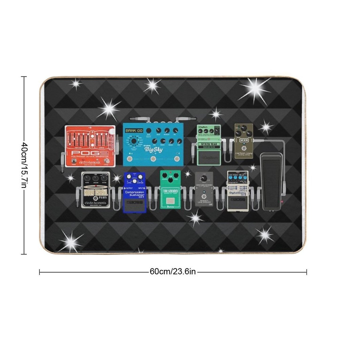 Pedalboard of The Starz Bath Mat
