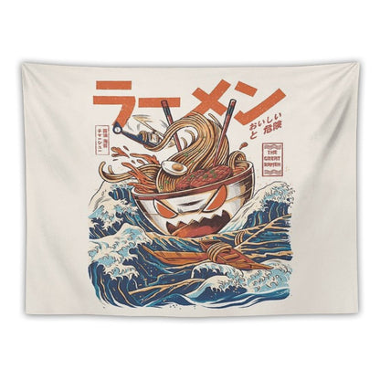 The Great Ramen Off Kanagawa Tapestry