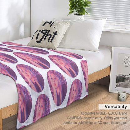 RSE Pink Sunset Icon Throw Blanket