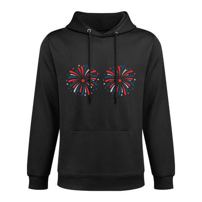 Just Here For The Fireworks Funny For Couple Men Women Versatile Streetwear Hoodie