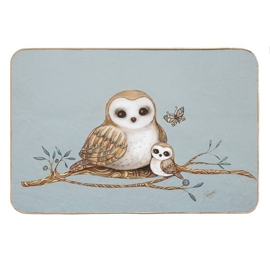 Baby Barn Owl Bath Mat