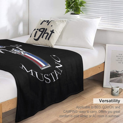 Ford Mustang Logo COLOUR Throw Blanket