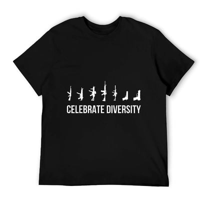 Gun Shirt, Celebrate Diversity Gun Owner - Men&#39;s Black Classic Fit Crew Neck - Small T-Shirt