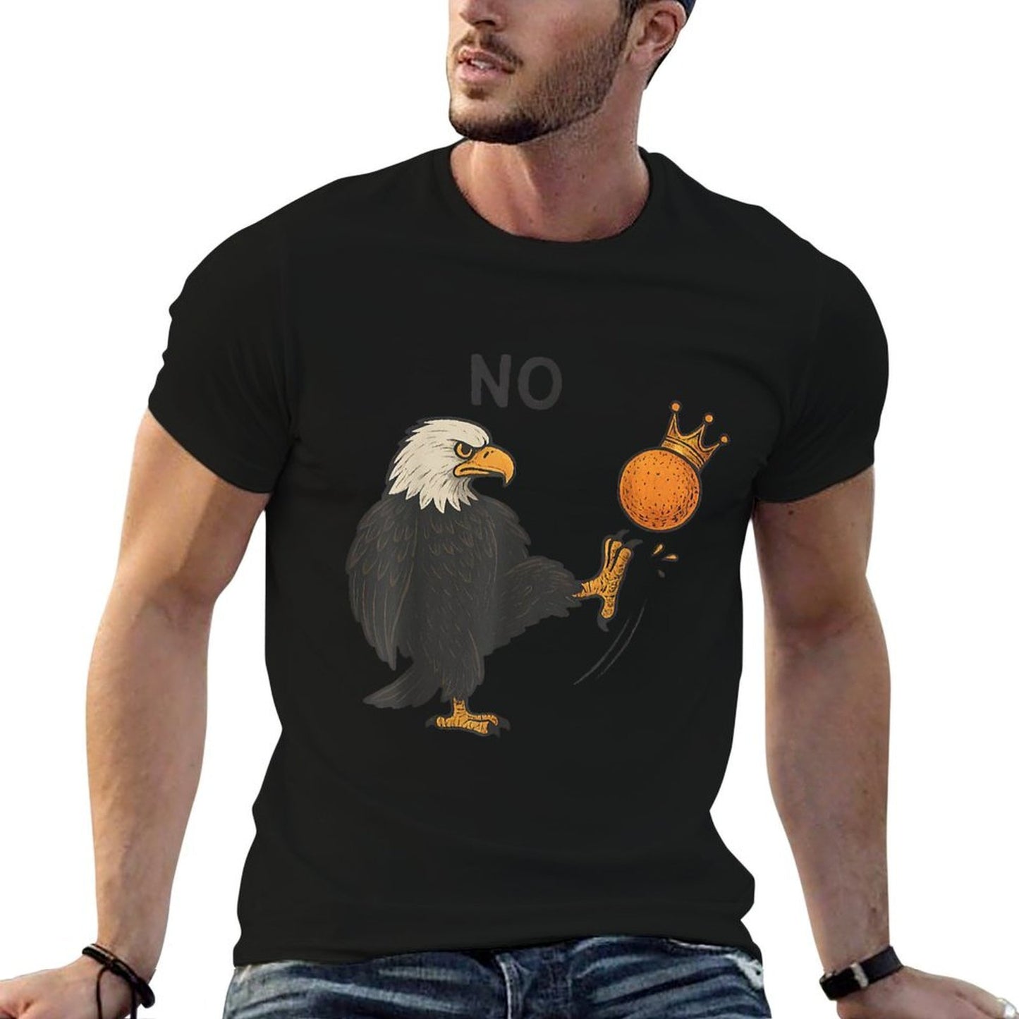 Funny No Kings In America Men Women  Trendy Pattern T-Shirt
