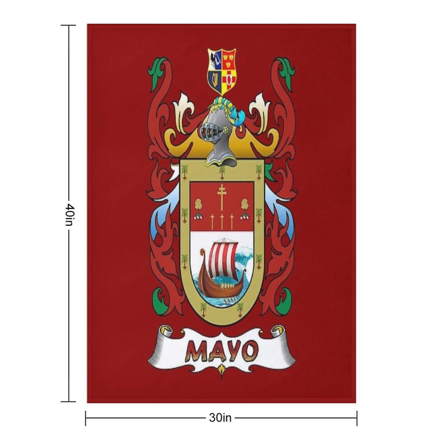 COUNTY MAYO Throw Blanket