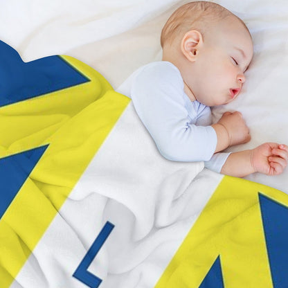 Leeds United Throw Blanket