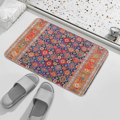 West Persian Antique Carpet Print Bath Mat