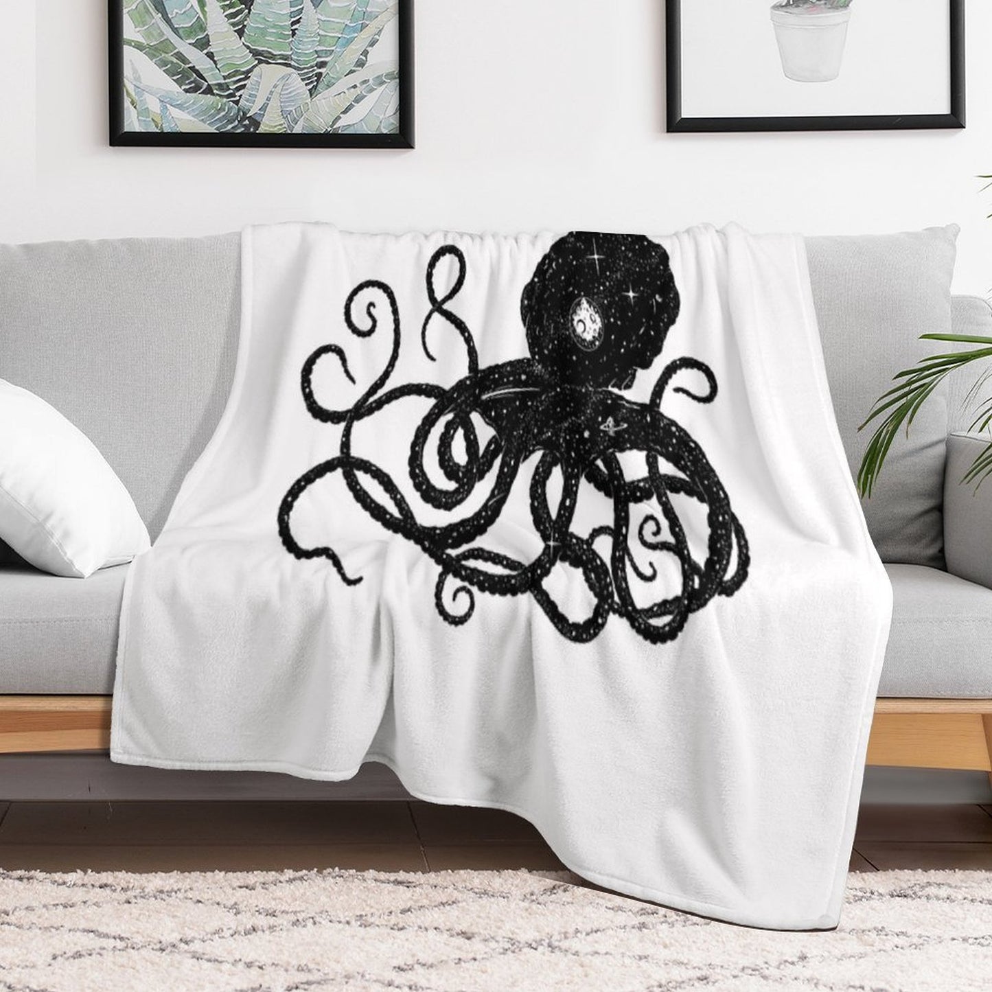 Galactapus Throw Blanket