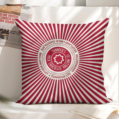 Tunnock's Teacakes Linen Throw Pillow Cover