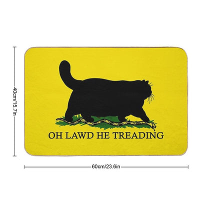 Oh Lawd He Treading Bath Mat