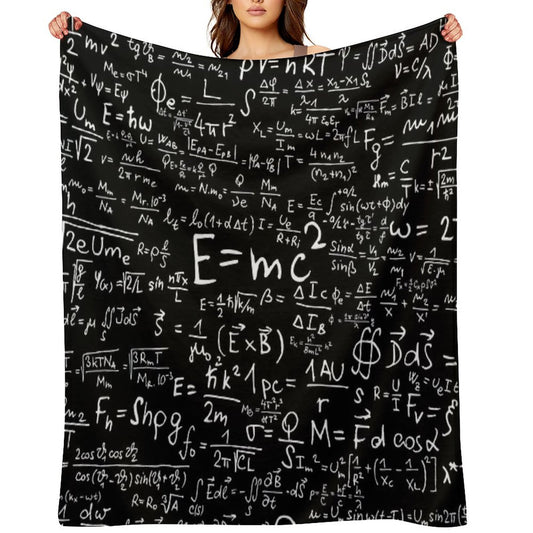 Physics Equations Throw Blanket