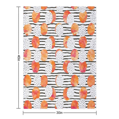 Fruity Orange Throw Blanket
