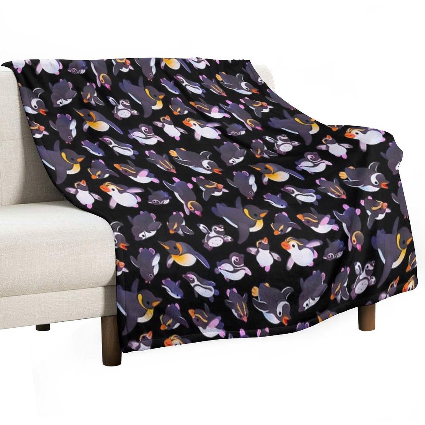 Penguin Day - Namedark Throw Blanket