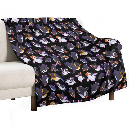 Penguin Day - Namedark Throw Blanket