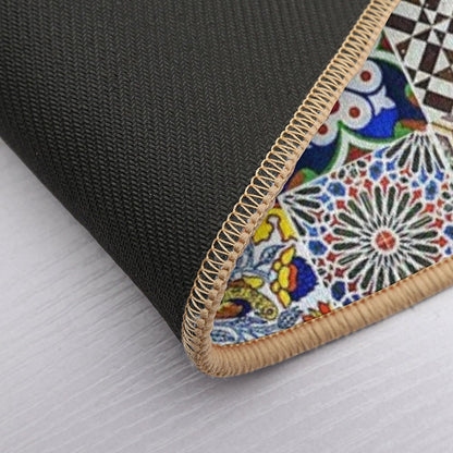 Colorful Portuguese Tile Bath Mat