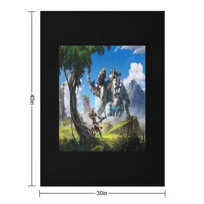 Horizon Game Zero Dawn Forbidden West Throw Blanket