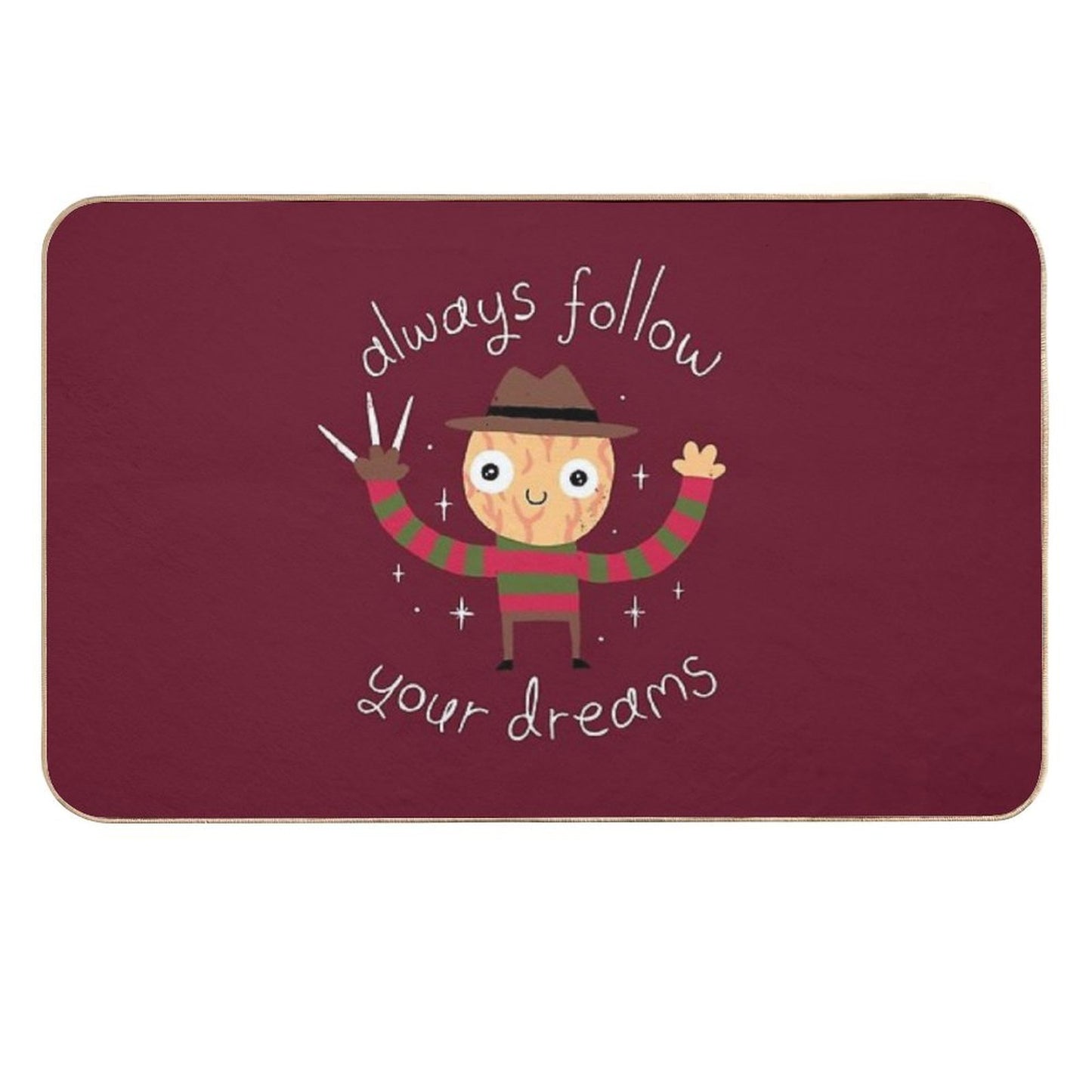 Always Follow Your Dreams  Pet-Safe Bath Mat