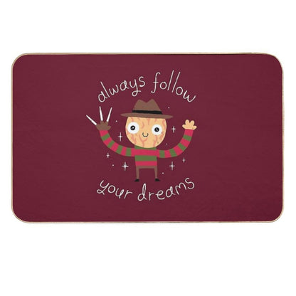 Always Follow Your Dreams  Pet-Safe Bath Mat